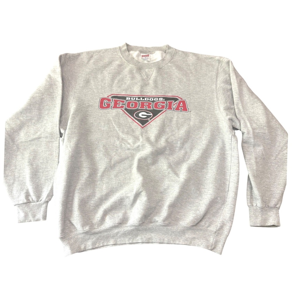 Soffe Georgia Bulldogs Y2K Sweatshirt Mens XL Gray SEC College Football Fleece
